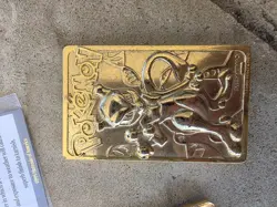 Lot Of 2 Pokemon 23K Gold Plated Mewtwo Card 1999 Burger King Limited Edition - Image 4