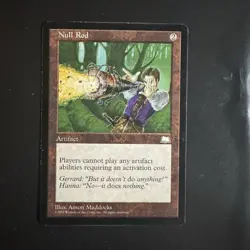 Null Rod Weatherlight Regular MTG LP Magic Card Vintage - Image 1