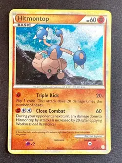 Hitmontop 5/123 HeartGold SoulSilver Pokemon Card Cosmos Holo Rare - Vlp - Image 1