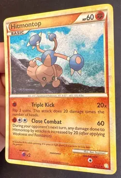 Hitmontop 5/123 HeartGold SoulSilver Pokemon Card Cosmos Holo Rare - Vlp - Image 2