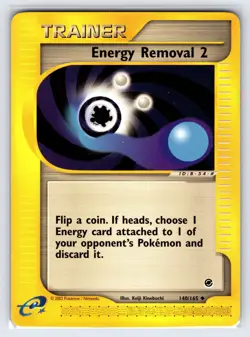 Energy Removal 2 140/165 2002 Expedition Base Pokemon Card Vintage WOTC Trainer - Image 1