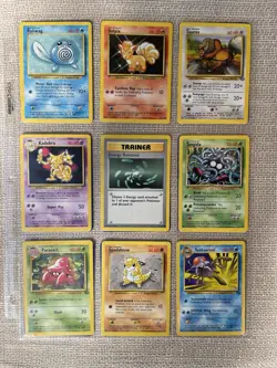 Pokemon Collection Binder Vintage Lot of Cards Holos Rares WoTC Base Set Etc - Image 3