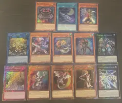 Yugioh RA04 Lot Of 13 Cards With 5 Platinum Rares All NM - Image 1