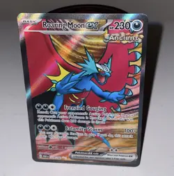 Roaring Moon ex 229/182 SV04: Paradox Rift-Ultra Rare Full Art-NM-Pokemon Card - Image 1