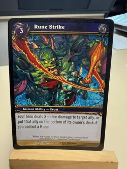 World of Warcraft Card Game Rune Strike 24/220 Icecrown CCG TCG WOW - Image 1