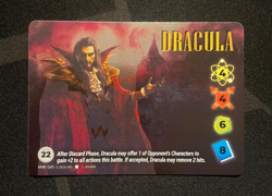 Dracula 494F Alternate Art Rare Foil Character Card OverPower ERB World Legends! - Image 1