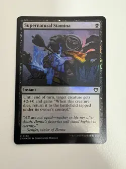 Supernatural Stamina Foil MTG Magic the Gathering Card NM Near Mint CMM - Image 1