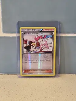Pokemon - Flashfire - Pokemon Center Lady #93/106 🔥 Reverse Holo Foil Card 💧 - Image 1