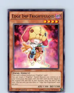 Yu-Gi-Oh TCG Edge Imp Frightfuloid CROS-EN015 1st Edition Common Card NM - Image 1