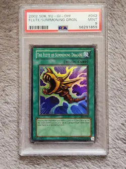 PSA 9 - The Flute of Summoning Dragon SDK-042 Unlimited Edition Super YuGiOh - Image 1
