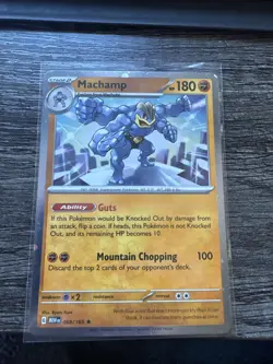 Pokemon TCG Machamp Cosmo Holo PROMO 068/165 Nm Fast Shipping Card Us Seller - Image 1
