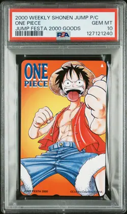 PSA 10 One Piece JUMP #OPJ Anime 2000 Weekly Shonen Phone CArd NTT C40 - Image 1