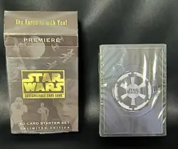 Star Wars CCG Premiere Unlimited Starter - Factory Sealed Cards - Open Box - Image 1