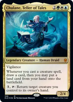 1x Chulane, Teller of Tales - Foil Moderate Play MTG Magic - Kid Icarus - - Image 1