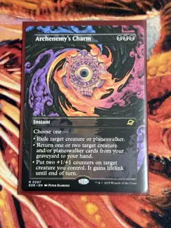 MTG # 0307 Archenemy's Charm - Surreal Space Showcase (EOE) - Image 2