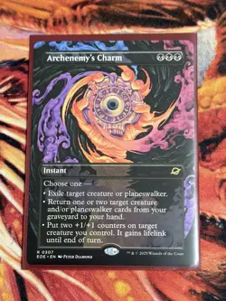 MTG # 0307 Archenemy's Charm - Surreal Space Showcase (EOE) - Image 3