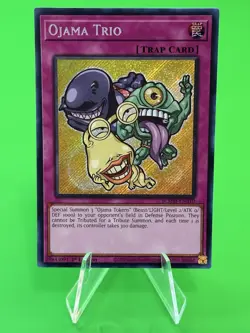 Yu-Gi-Oh Battle Of Legends Monster Mayhem Ojama Trio Secret Rare BLMM-EN010 NM!! - Image 1