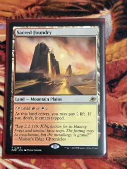 Sacred Foundry - Edge of Eternities - Land - Rare - 0256 - NM/M - Image 2