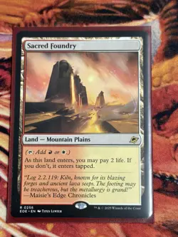 Sacred Foundry - Edge of Eternities - Land - Rare - 0256 - NM/M - Image 3