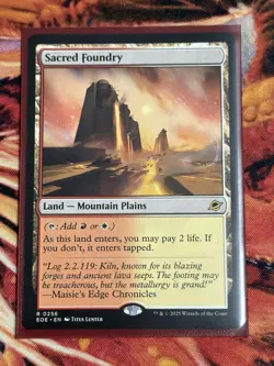 Sacred Foundry - Edge of Eternities - Land - Rare - 0256 - NM/M - Image 5
