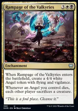 MTG Magic the Gathering Rampage of the Valkyries (393/461) Kaldheim LP - Image 1