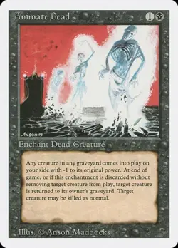 Animate Dead Revised Edition HP MTG - Image 1