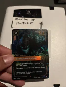 Deadbloom Predator - 161/298 Near Mint Epic Foil - Riftbound - Image 2