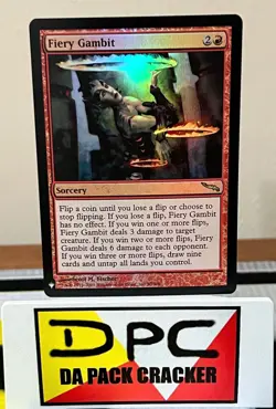 FIREY GAMBIT *Foil* The List - Mirrodin MIR #80 **RARE** - Image 1