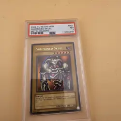 Yu-Gi-Oh! TCG Summoned Skull Metal Raiders Mrd-003 Unlimited Ultra Rare PSA 7 - Image 1