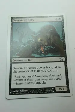 MTG Swarm of Rats x1- -Ninth Edition-Lightly Played - Image 1