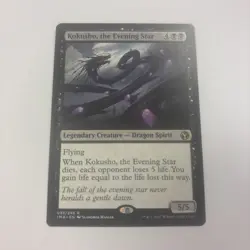 Kokusho, the Evening Star 95 / 249 NM Iconic Masters MTG English Dragon Spirit - Image 1