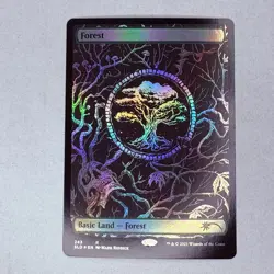 SLD Forest (Crushing Brutality) Secret Lair Drop Foil MTG NM - Image 1