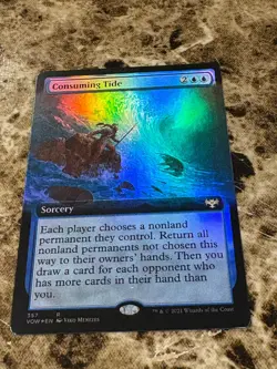 CONSUMING TIDE Magic MTG Innistrad Crimson Vow Extended Art Foil - Image 1