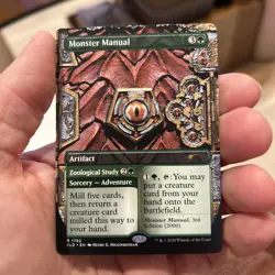 MTG Magic the Gathering Secret Lair x Dungeons & Dragons NM Monster Manual #1782 - Image 1
