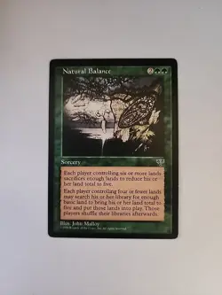 Natural Balance 1x MtG Mirage MIR PLAYED - Image 1