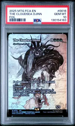 PSA 10 Final Fantasy - The Cloudsea Djinn 2025 MTG #0016 Foil PSA 10 - Image 1