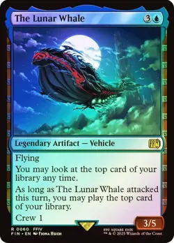 The Lunar Whale Foil Final Fantasy MTG NM - Image 1