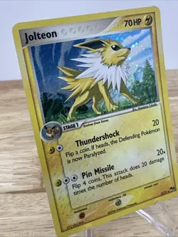 Jolteon 3/17 Pop Series 3 Holo Rare Promo 2006 Vintage Pokemon TCG Card - Image 2