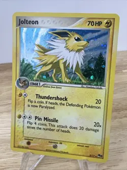 Jolteon 3/17 Pop Series 3 Holo Rare Promo 2006 Vintage Pokemon TCG Card - Image 3