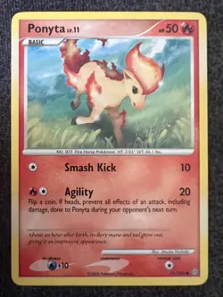 Ponyta LV.11 71/100 Common Pokemon Card NM - Image 1
