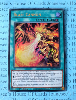 LED7-EN005 Blaze Cannon Ultra Rare Yu-Gi-Oh Card 1st Edition New - Image 1