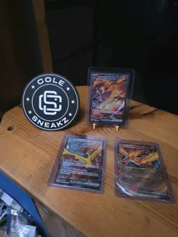 Team Rocket's Moltres ex Destined Rivals Stamp UPC Set Pokemon TCG 229/182 NM x3 - Image 1