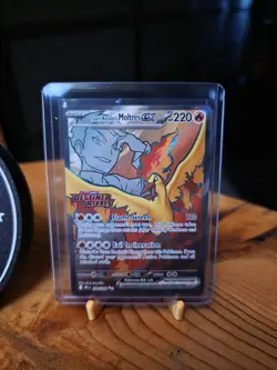 Team Rocket's Moltres ex Destined Rivals Stamp UPC Set Pokemon TCG 229/182 NM x3 - Image 5