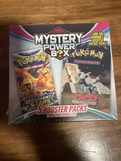 Pokemon Mystery Power Box Chase Pack Seeded 1:10 NEW SEALED (5 Booster Packs) - Image 1