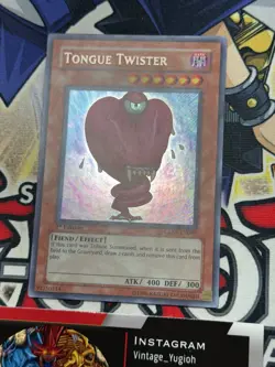 Yugioh Tongue Twister GLAS-EN085 1st Edition Secret Rare MINT - Image 3