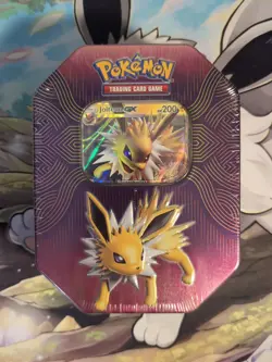 Pokemon Elemental Power Tin 2019 Rare Collectible Jolteon GX Sealed - Image 1