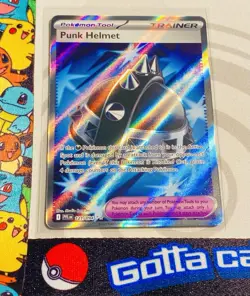Pokemon 2025 Punk Helmet 121/094 ME02 Phantasmal Flames Full Art Holo Pack Fresh - Image 2