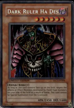 Dark Ruler Ha Des Ltd Ed Secret MC1-EN006 Yu-Gi-Oh! - Image 1