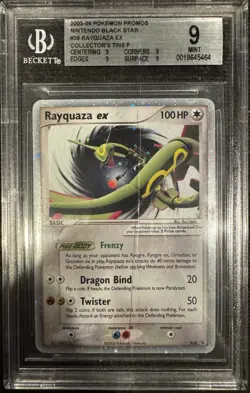 POKEMON RAYQUAZA EX BLACK STAR PROMO HOLO 039 BGS 9 MINT - Image 1
