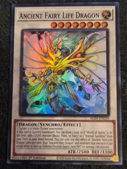 x1 Ancient Fairy Life Dragon - ALIN-EN039 - Super Rare - 1st Edition Yu-Gi-Oh! M - Image 1